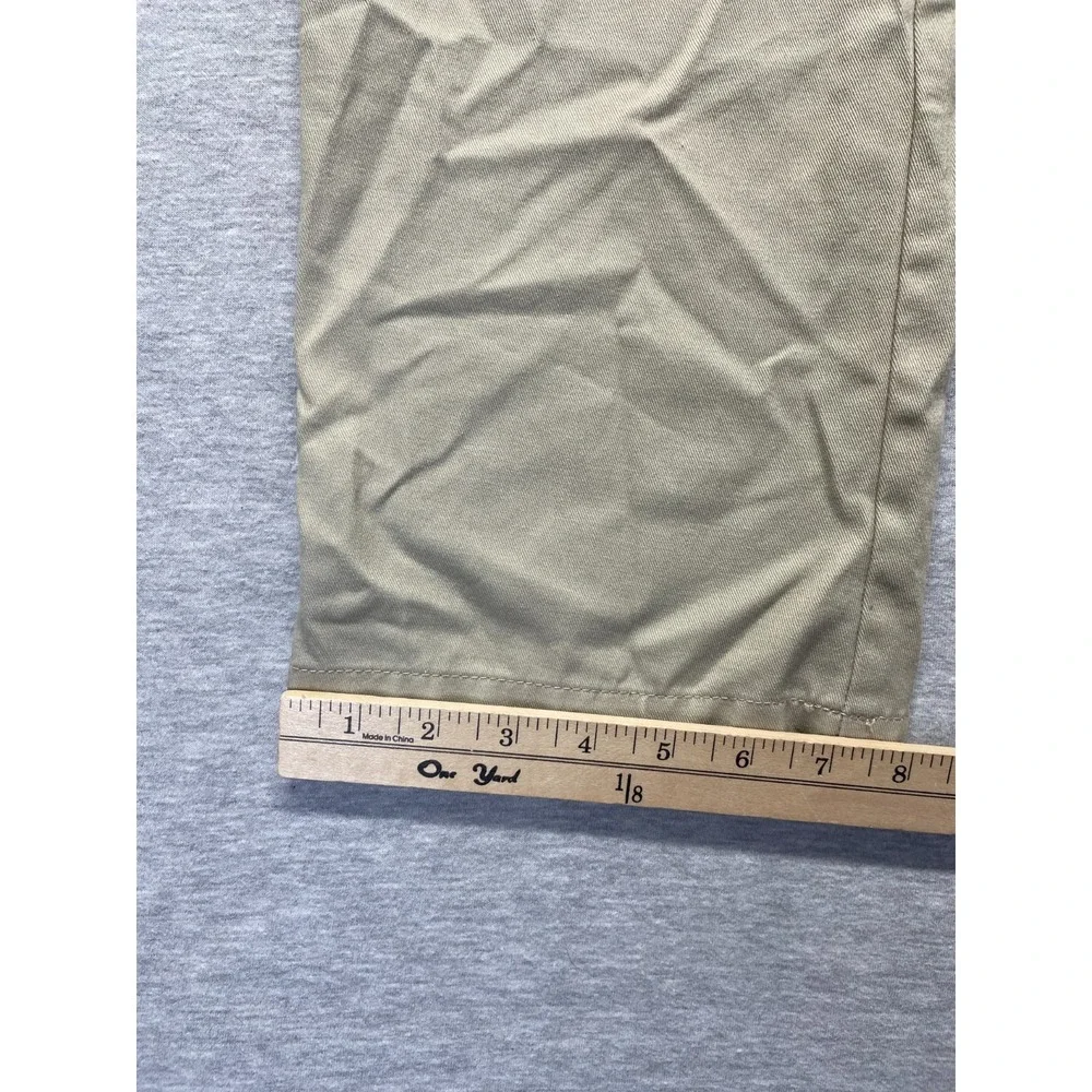 French Toast Chino Pants Boys 14 Husky Tan Beige Cotton Relaxed Fit Straight Leg